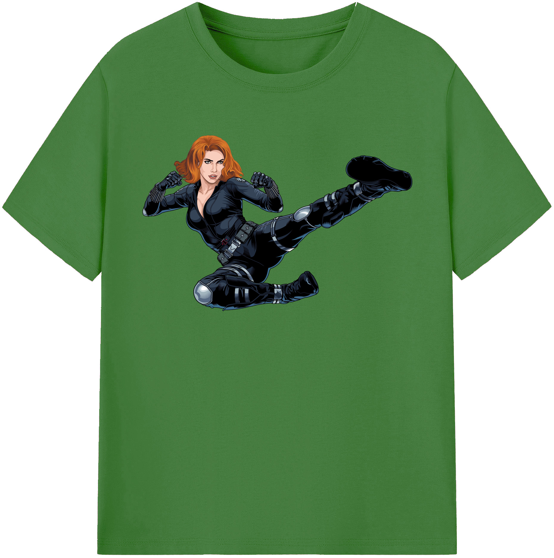 （画像用） アベンジャーズ The Avengers レディースカジュアルプリントTシャツ（綿100％）